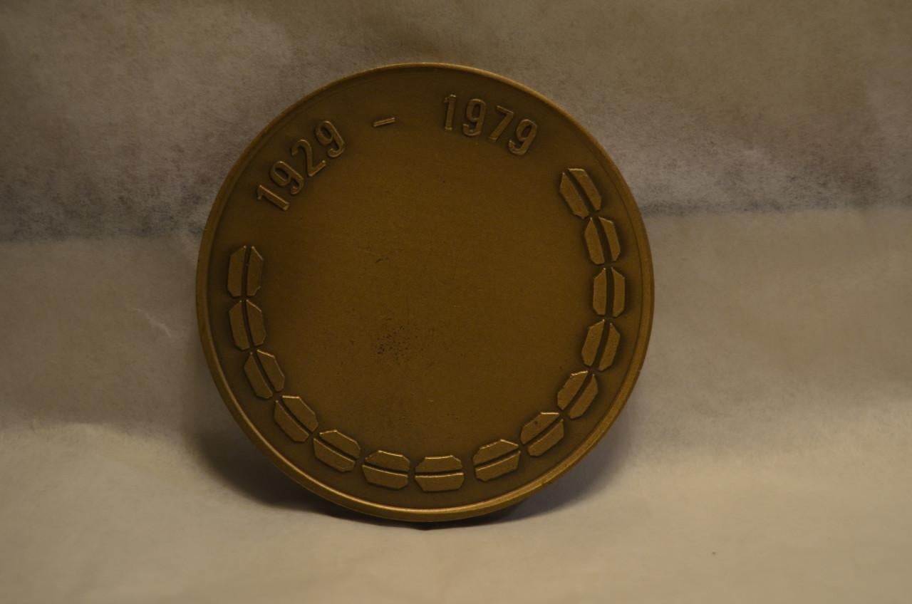 Bronzen penning Nederlands Economisch Instituut 1979