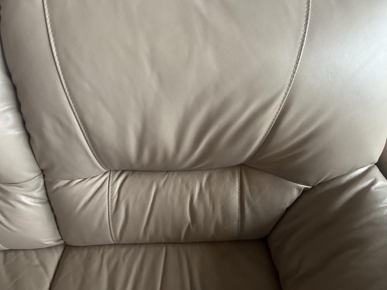 Bank leer 2 zits en relax fauteuil