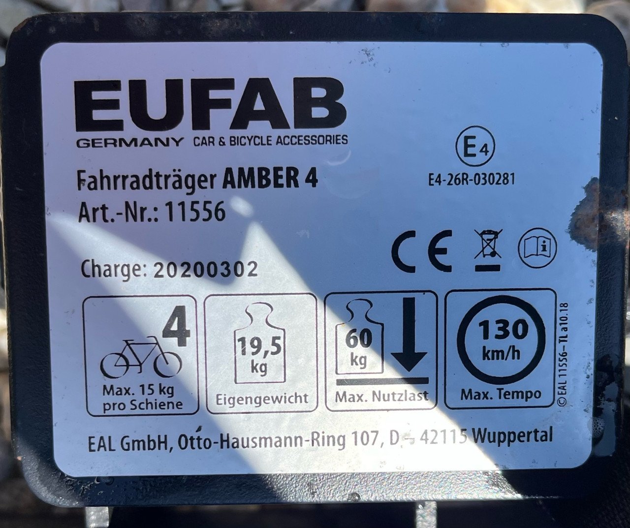 Fietsendrager 4 fietsen (kantelbaar)
