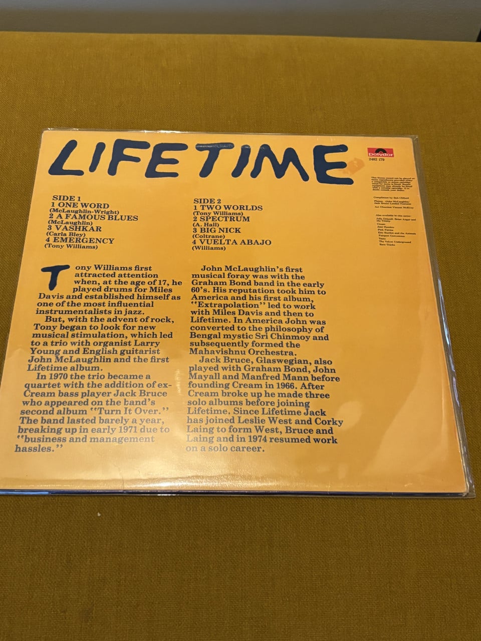 Lifetime -  LP (Polydor, 1979)