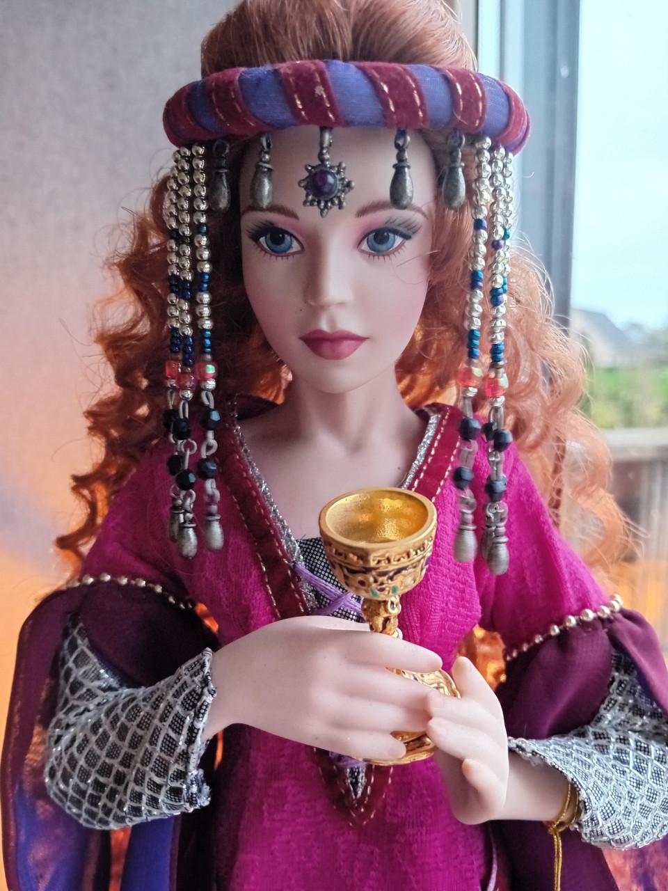 The Franklin Mint Arthurian Collection Heirloom Dolls: Morgan Le Fay