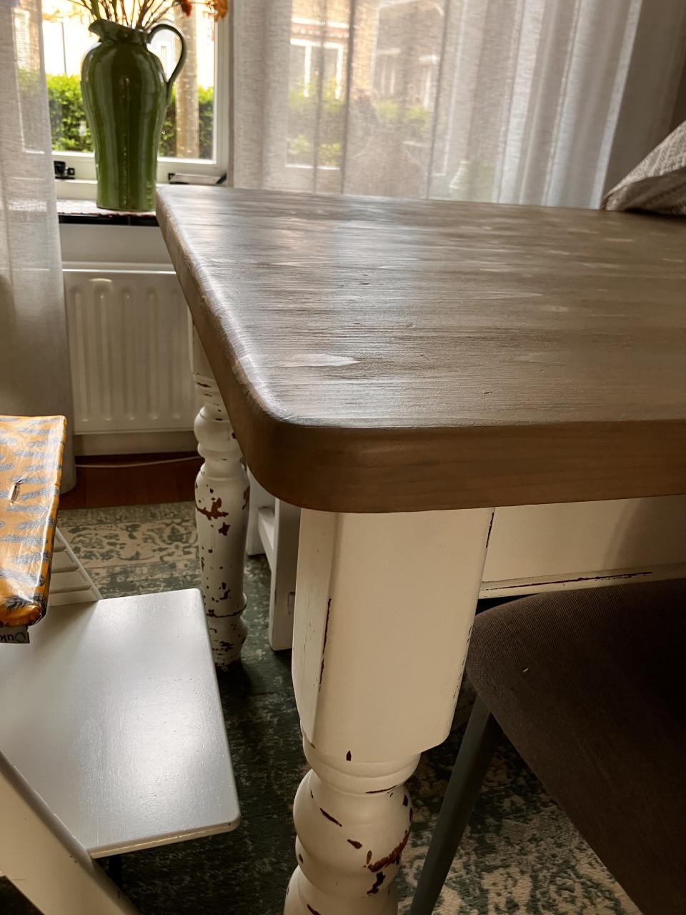 Eettafel 180 cm lang 90 cm breed
