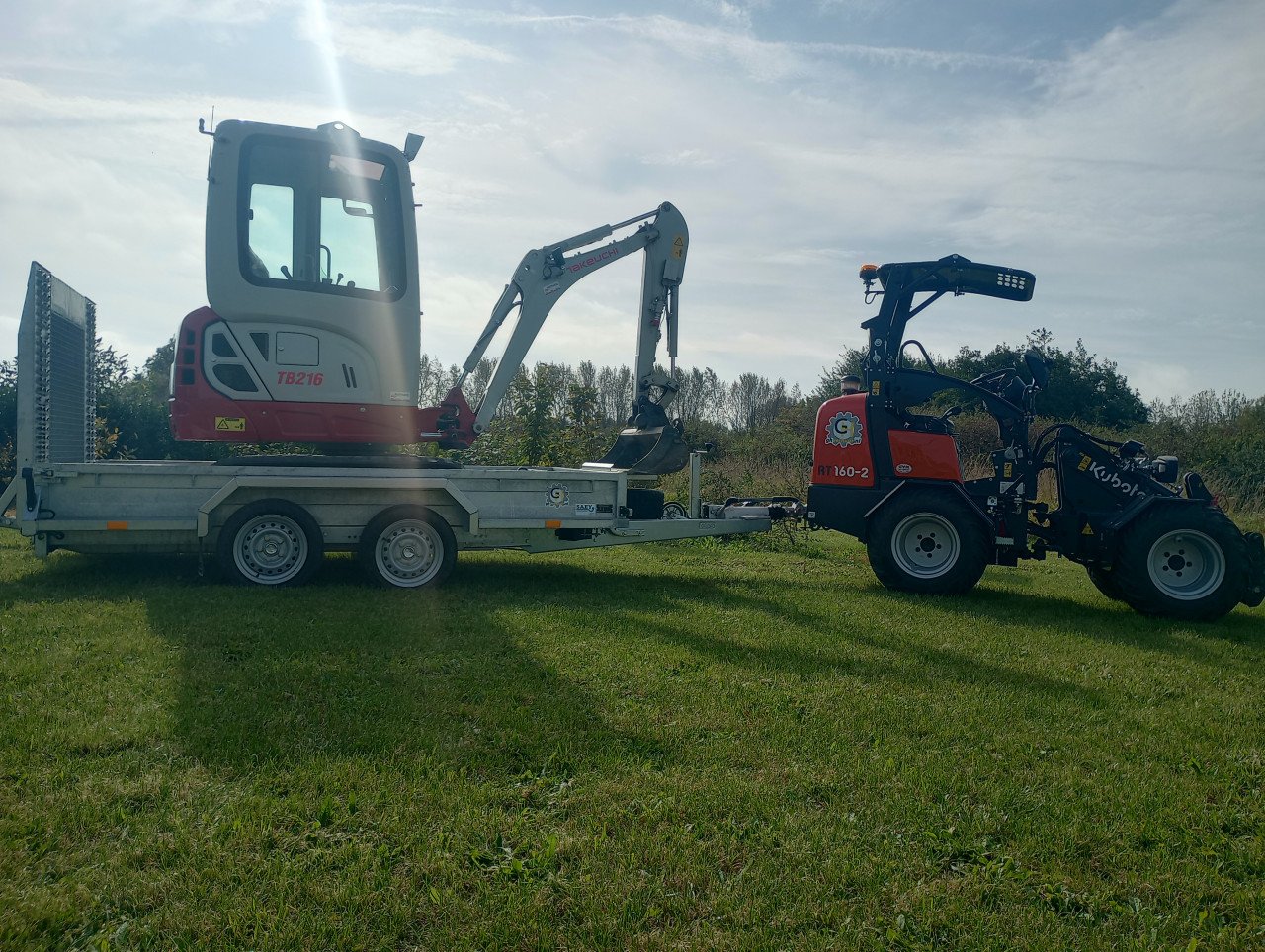 Mini shovel  giant/kubota Te Huur