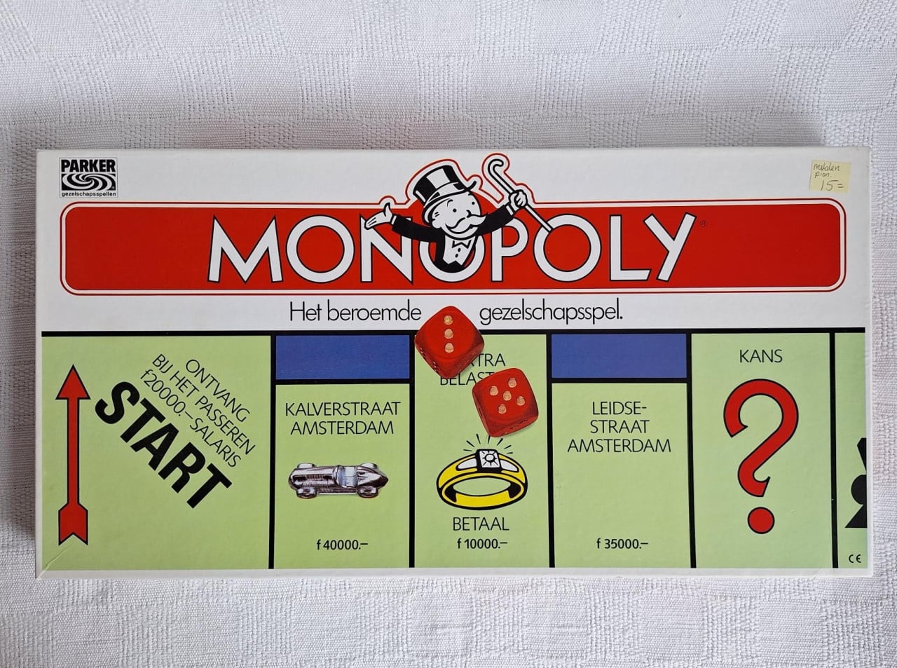 Monopoly gulden met metalen pionnen