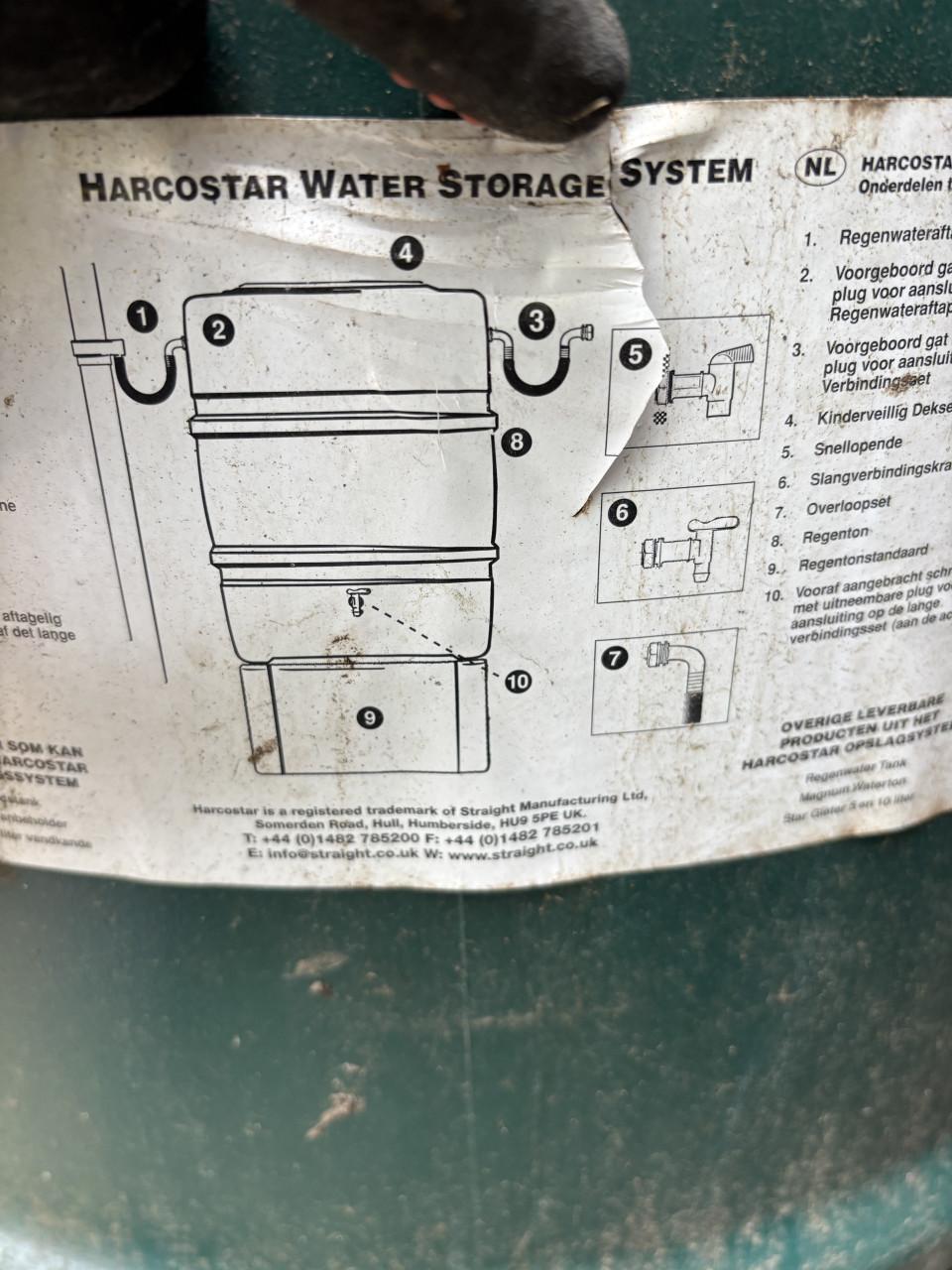 4 x Harcostar regenton 227 liter