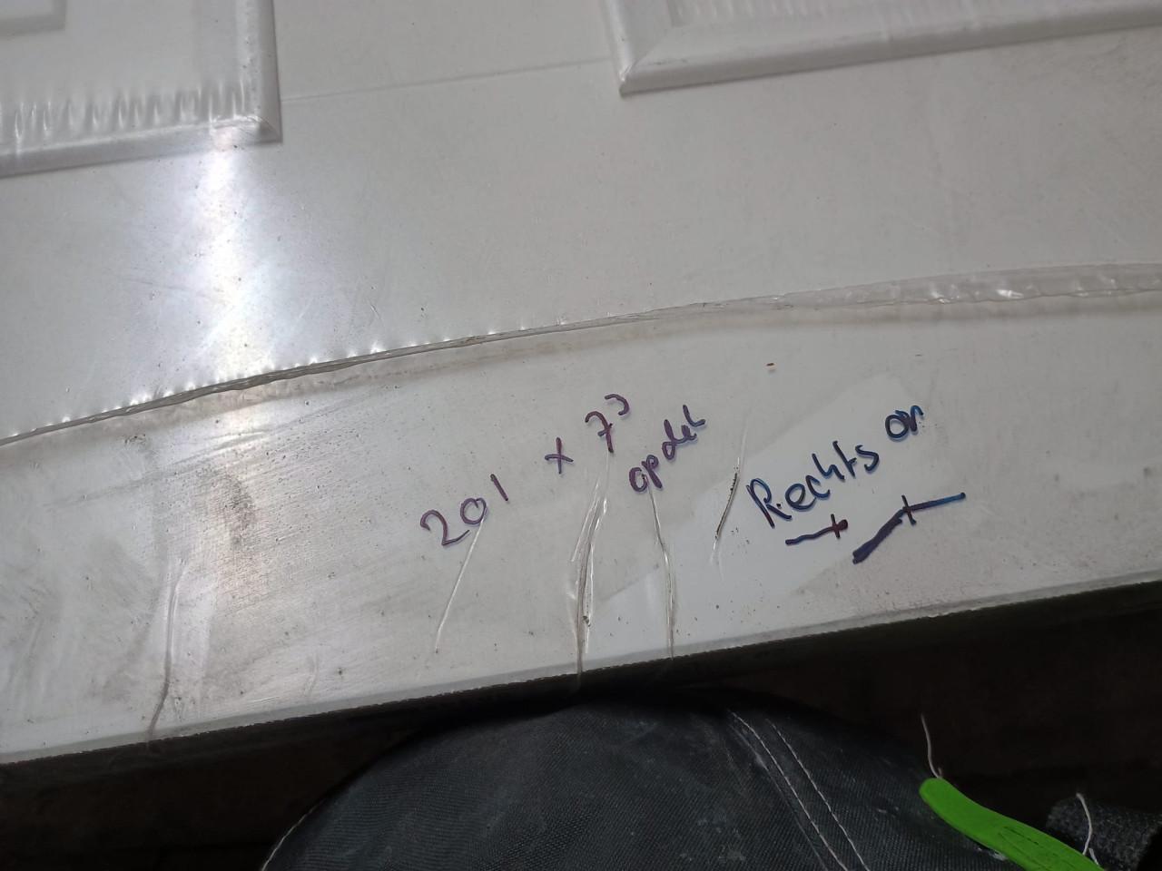 Nieuwe paneeldeur – 201 x 73 cm – Opdek – Rechtsdraaiend