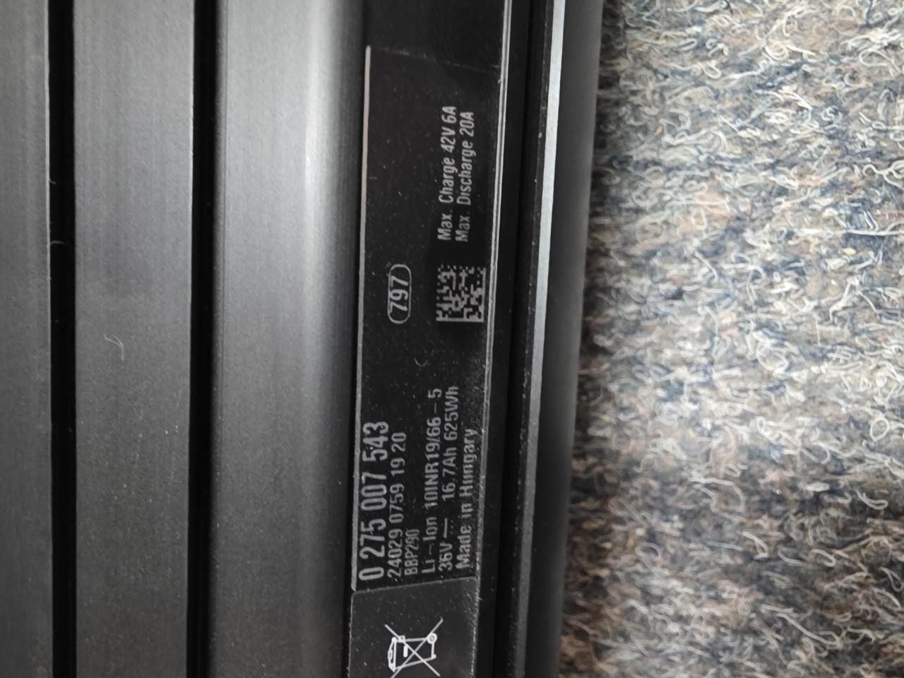 Bosch Power Tube 625wh horizontaal