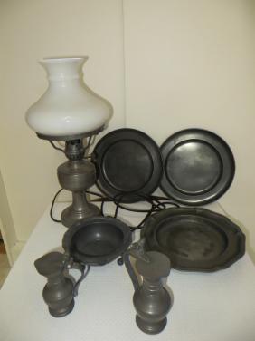 Diverse tinnen voorwerpen