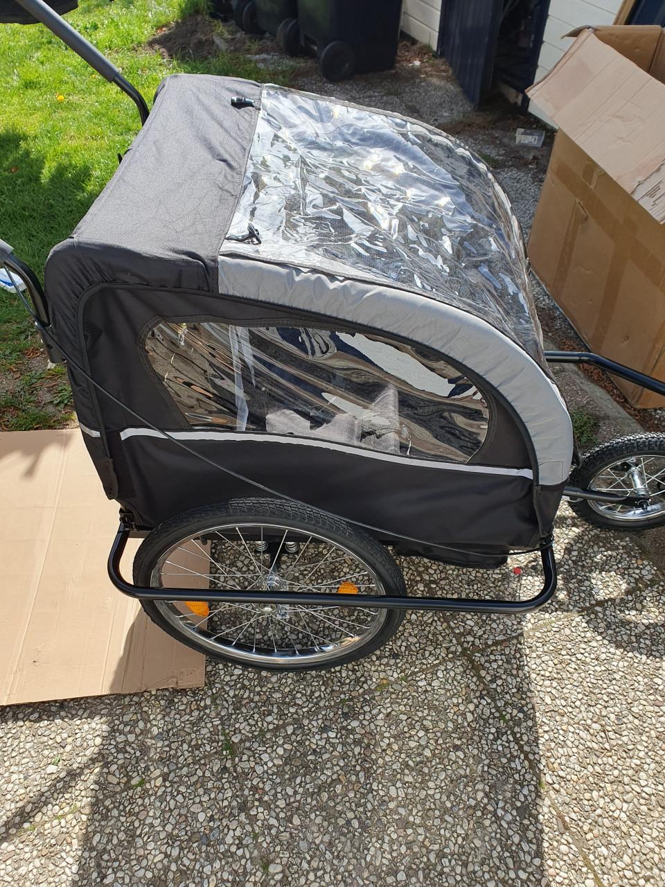 Outbee kinderfietskar 2in1 • fietskar + wandelwagen • buggy