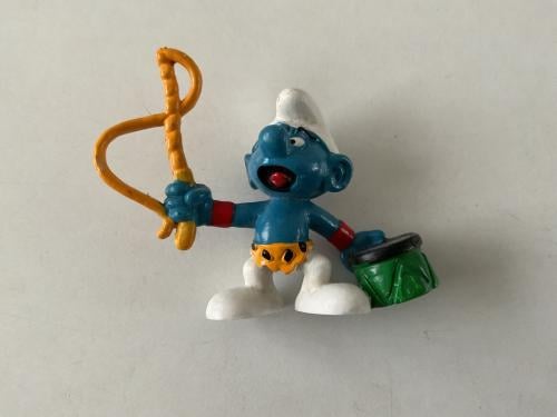 Verschillende Smurfen.    Schleich/Peyo.   Materiaal: rubber. Hoogte: 5 cm.