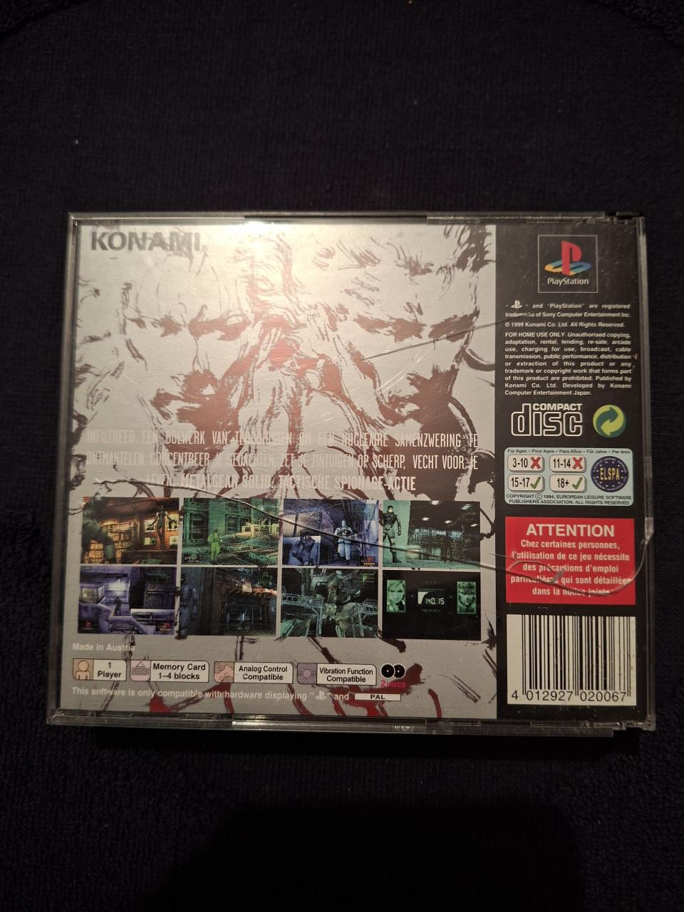 PS1 Metal Gear Solid
