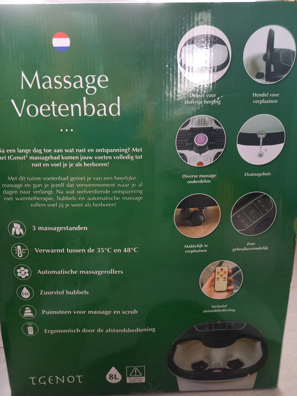 Tgenot voetenbad met verschillende massage standen