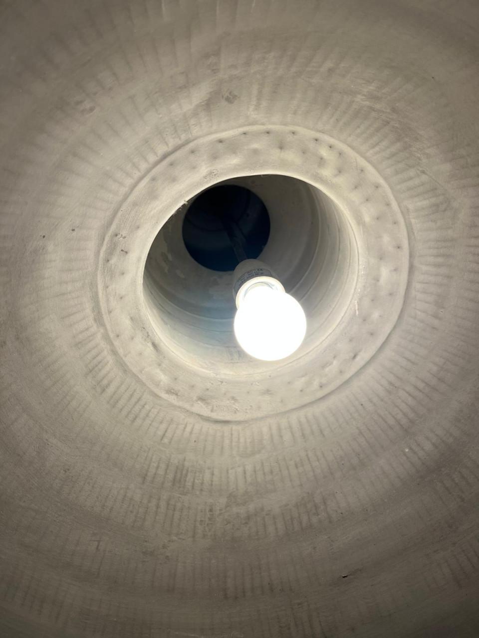 Industriele plafonlamp 57 hoog (katrol 140)