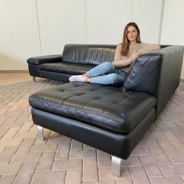 GRATIS LEVERING HEEL NL Calia Italia Echt Leer Hoekbank