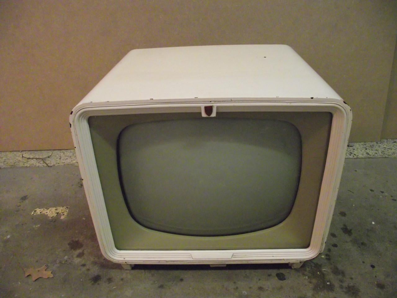 Antieke zwart / wit televisie jaren '50