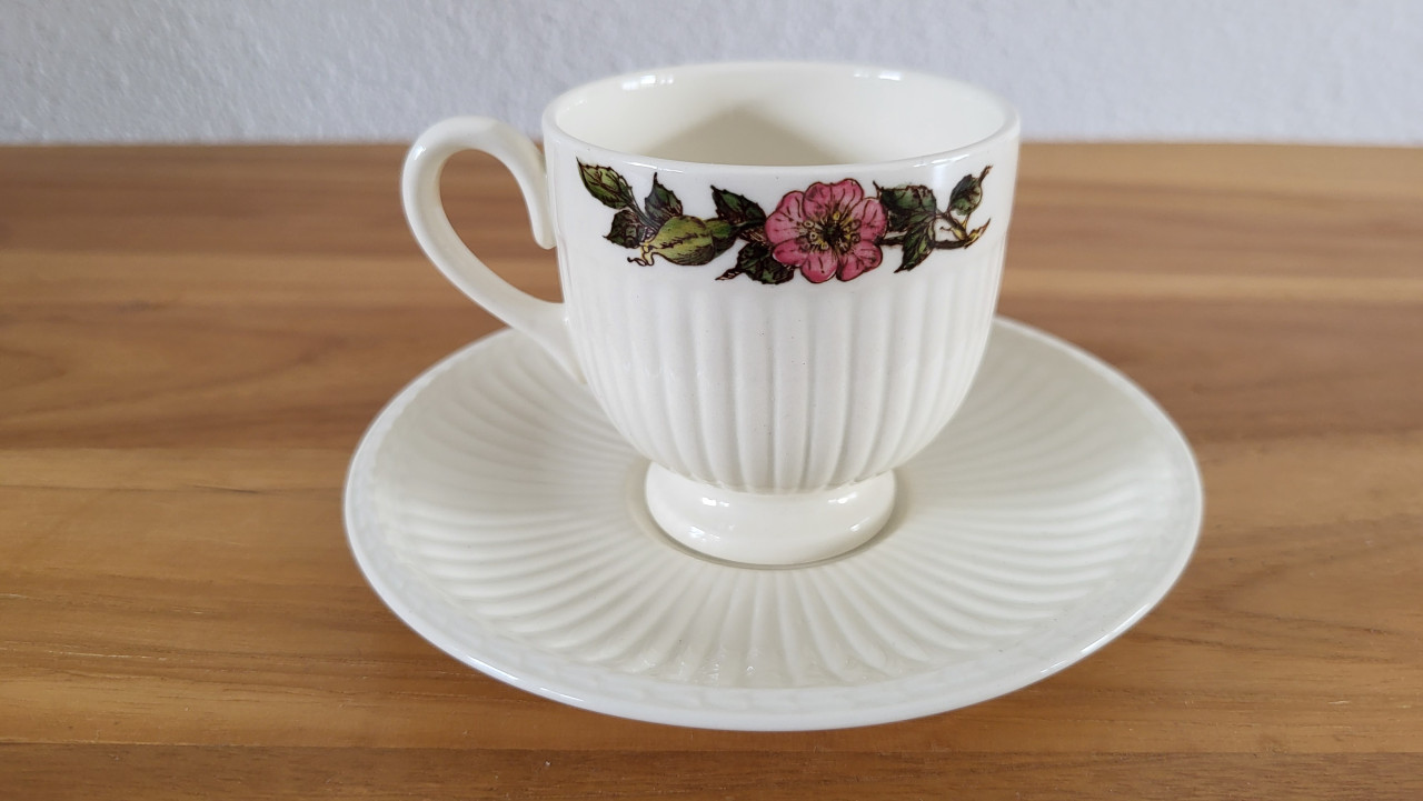Wedgwood Briar Rose espresso kop en schotel
