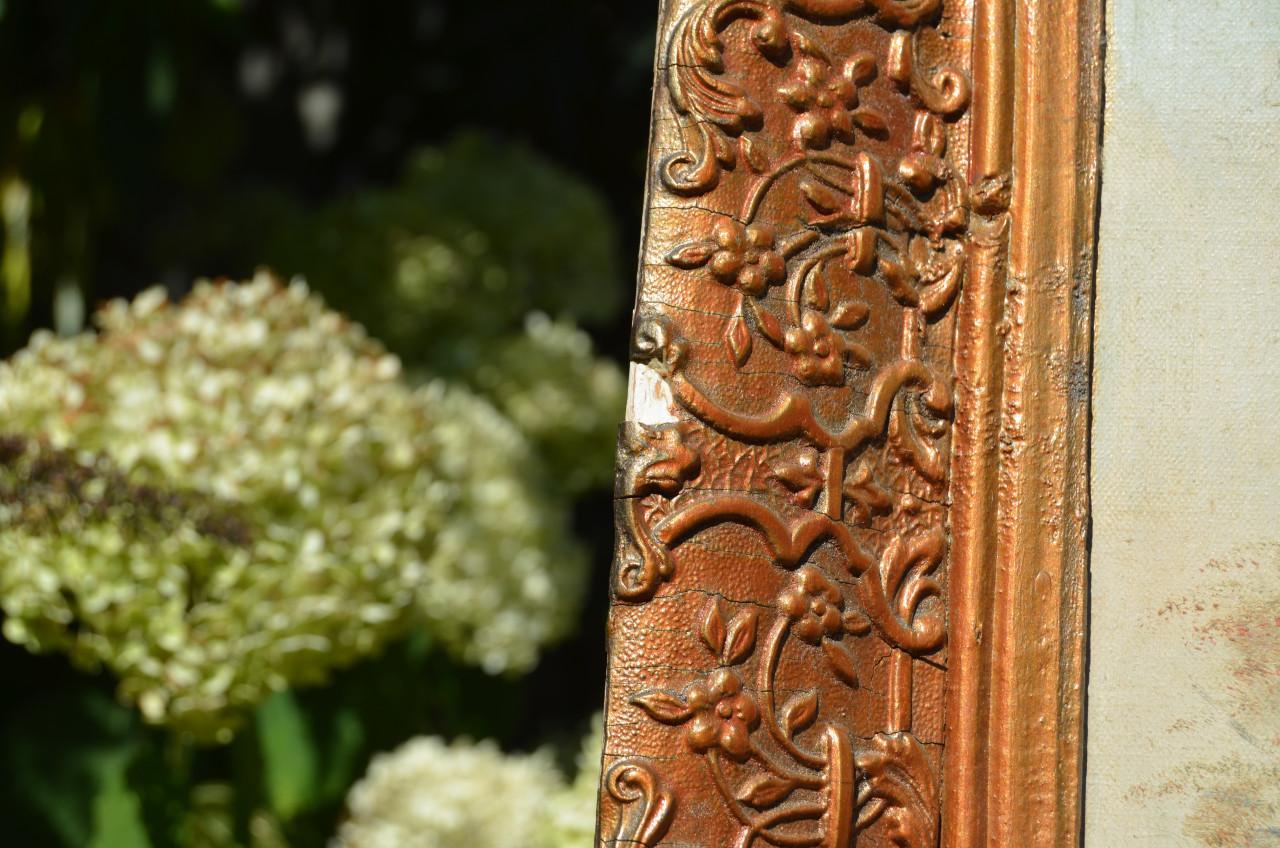 Nog een bootje in rivierlandschap, gesigneerd