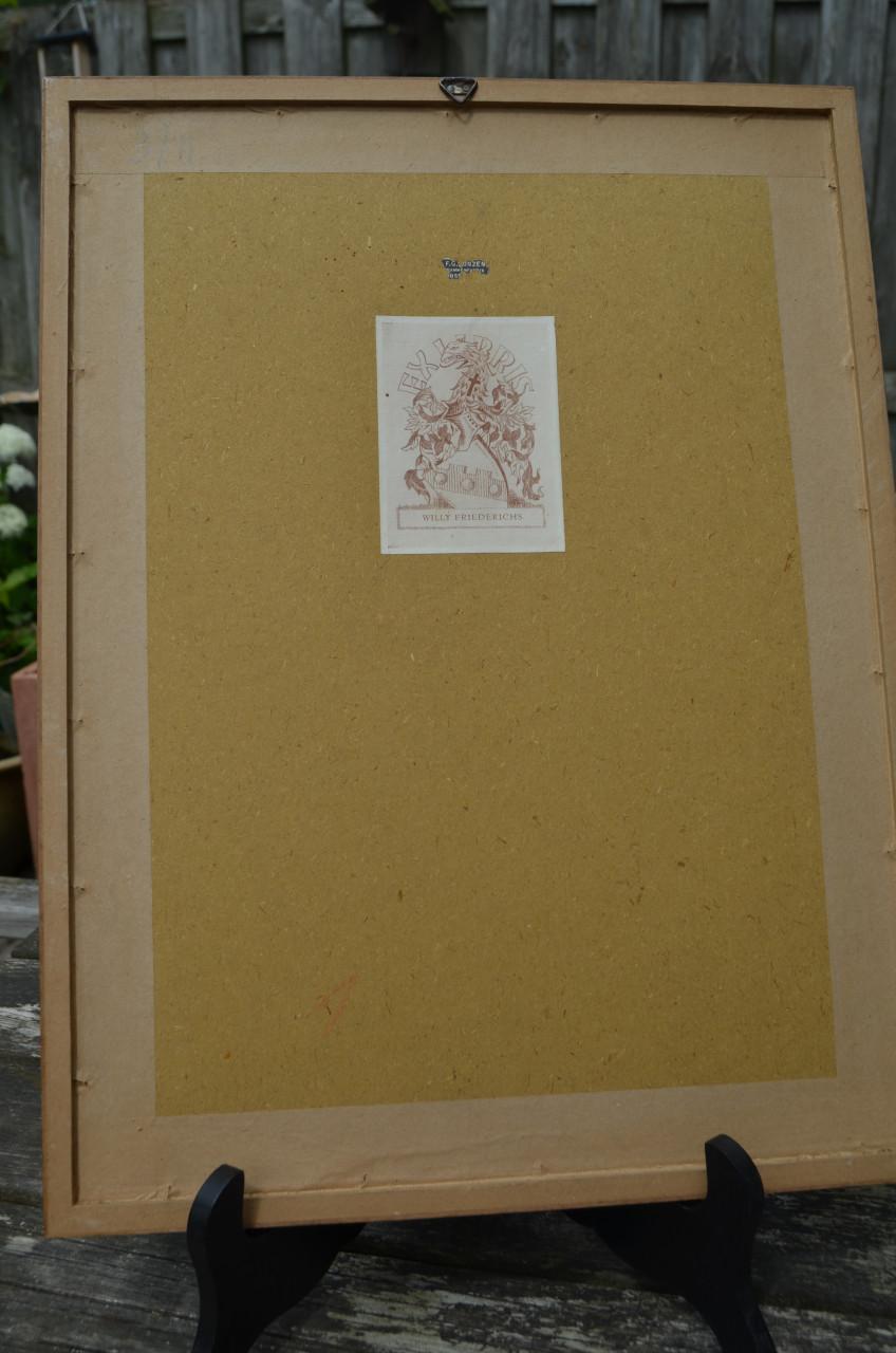 Belgische lithografische prenten van gebouwen (1)