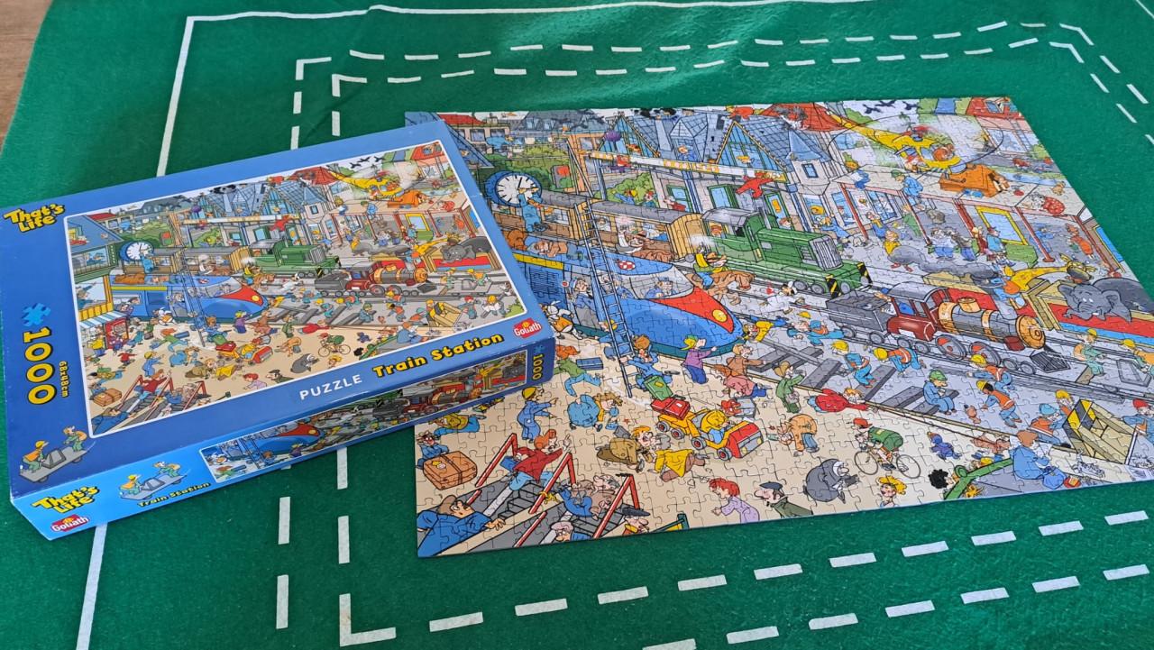 Legpuzzel van 1000 stukjes.