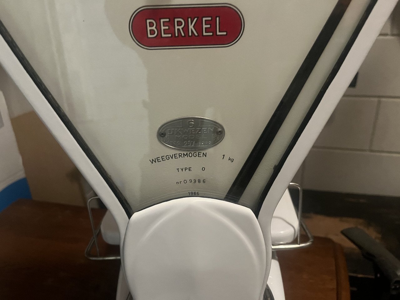 Weegschaal Berkel Type 0, 1 kg   1966