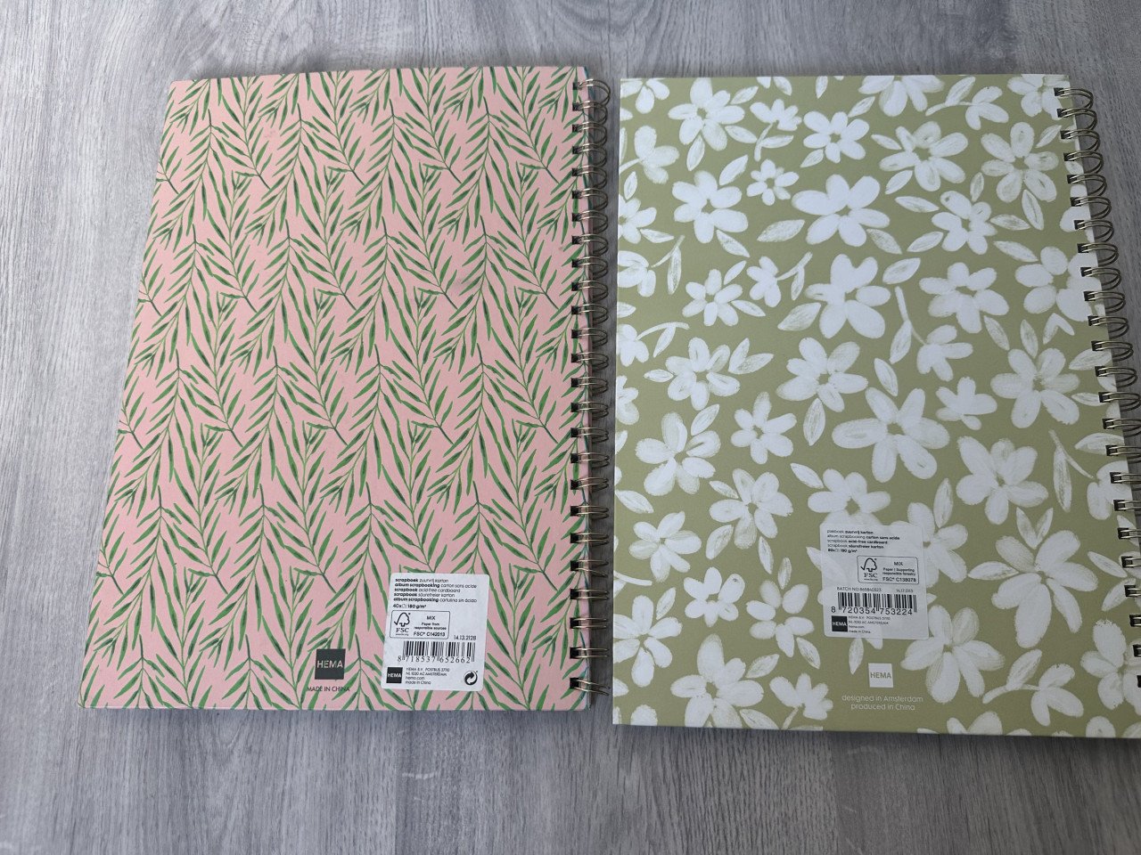 Twee nieuwe scrapboeken