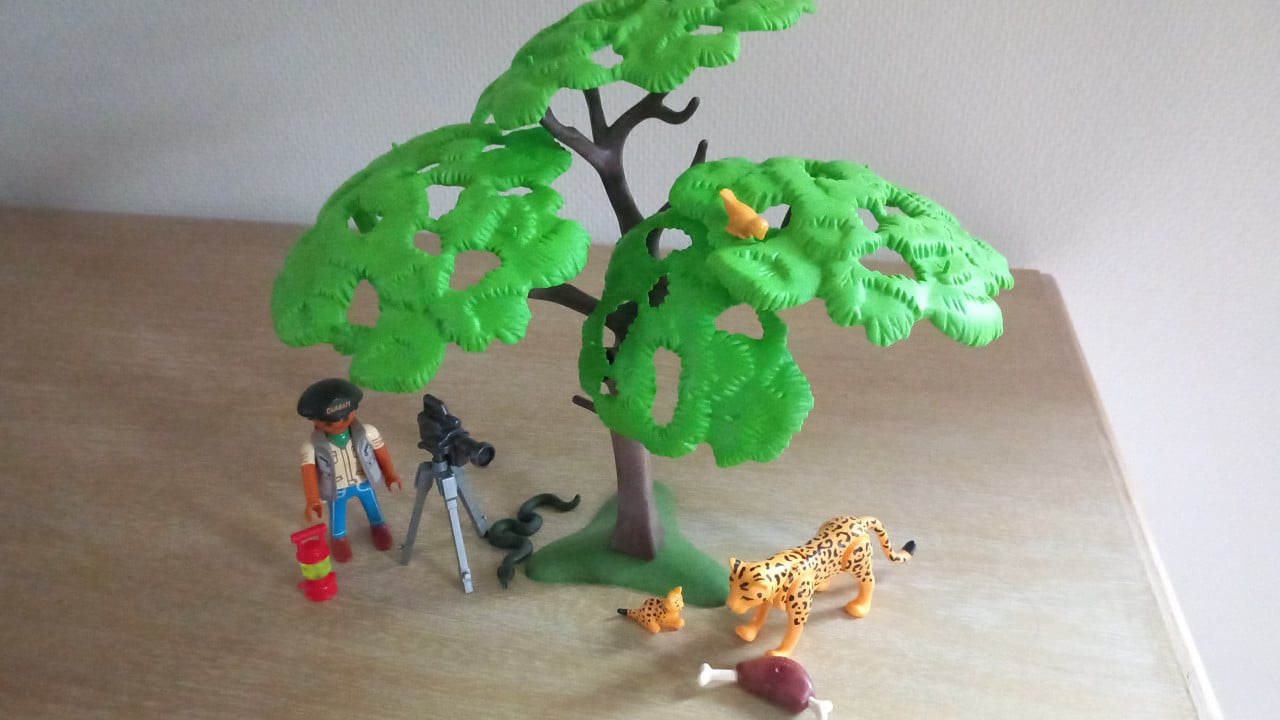 Playmobil jachtluipaard met onderzoeker