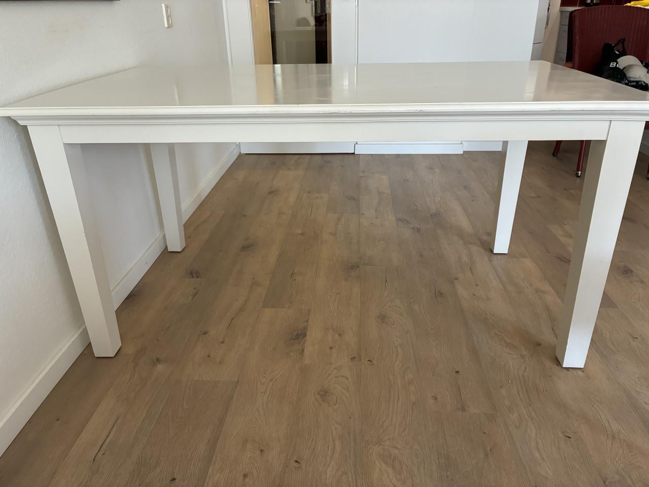Eettafel wit, 180x90x79