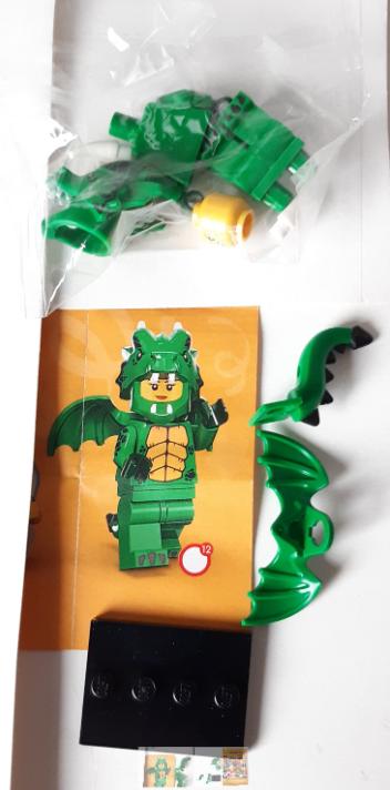 Lego minifiguur : col23 Groen Drakenkostuum, Serie 23