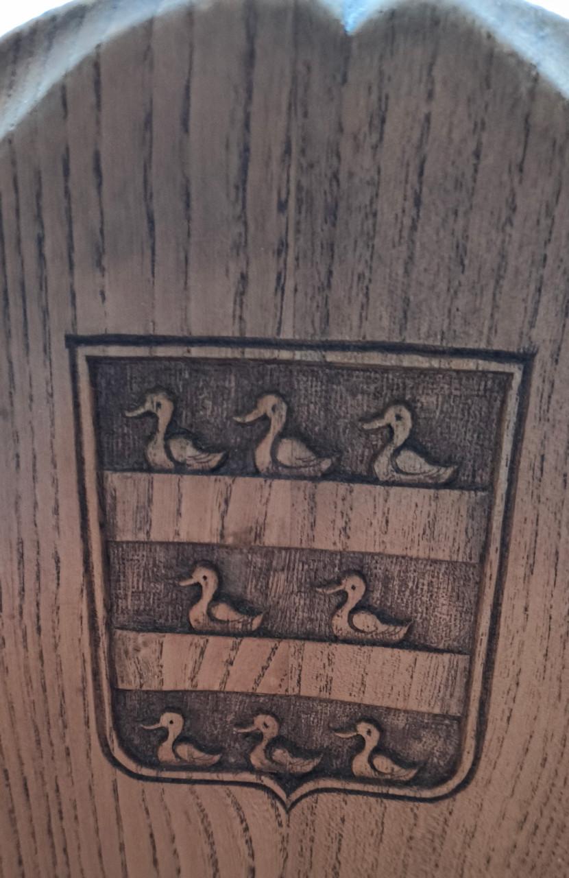 Eikenhouten eethoek, ongeveer 75 jaar oud.