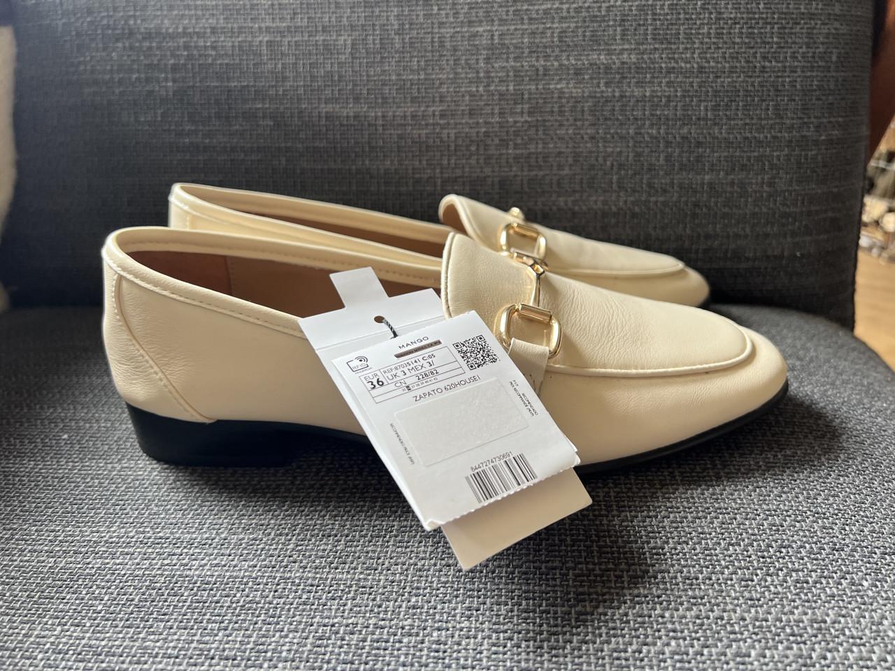 Leren loafers, maat 36, nieuw met label