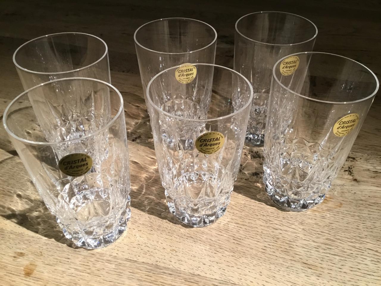 6 Kristallen Glazen Cristal D,Arques