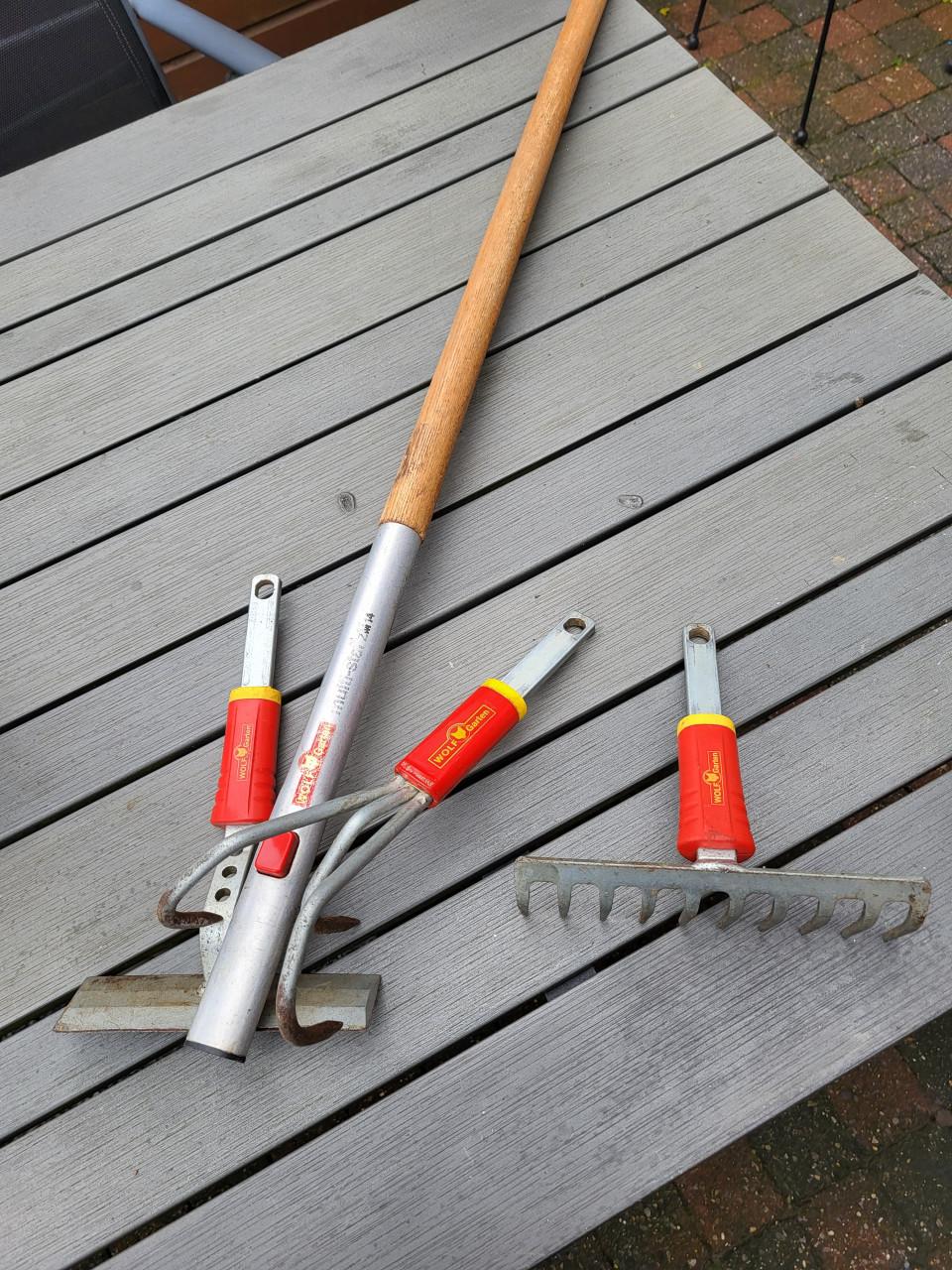 Uitwisselbaar tuingereedschap