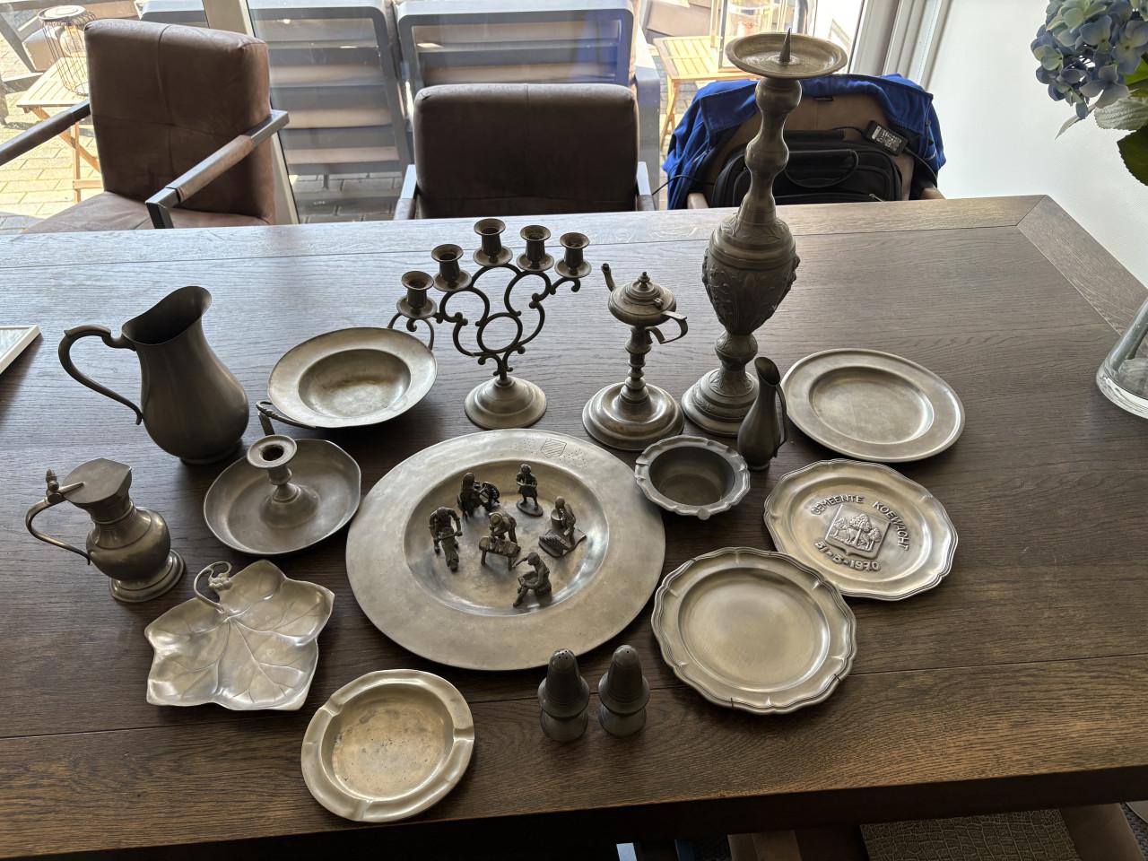 Hele mooie tin-collectie