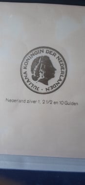 Juliana munten cassette zilver