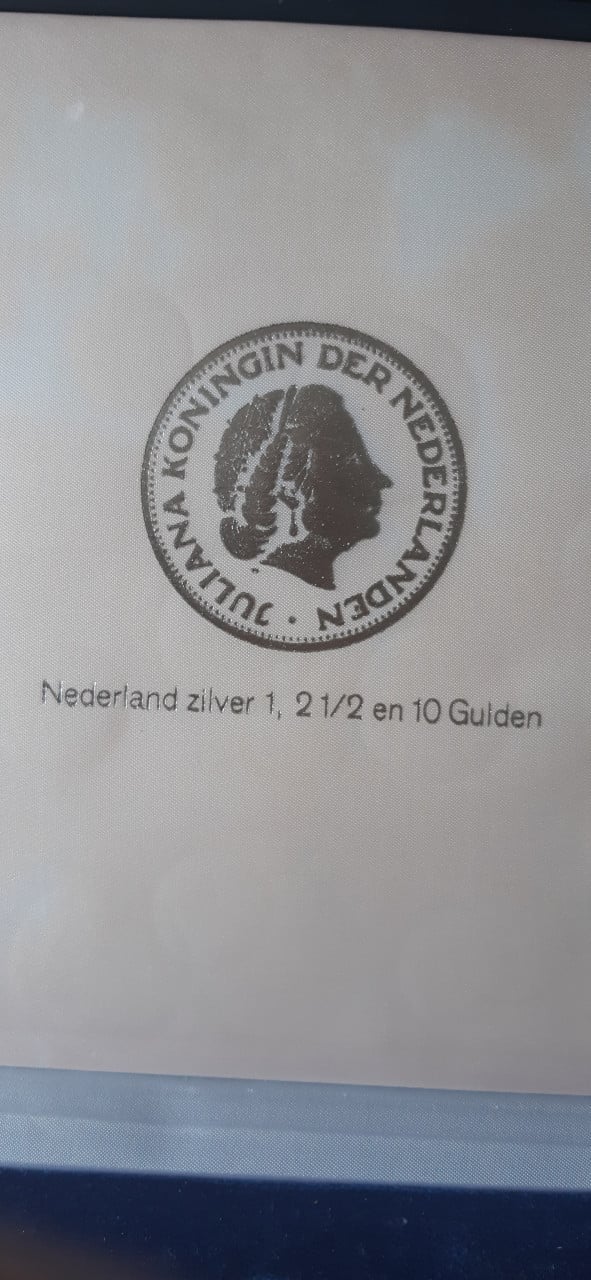 Juliana munten cassette zilver
