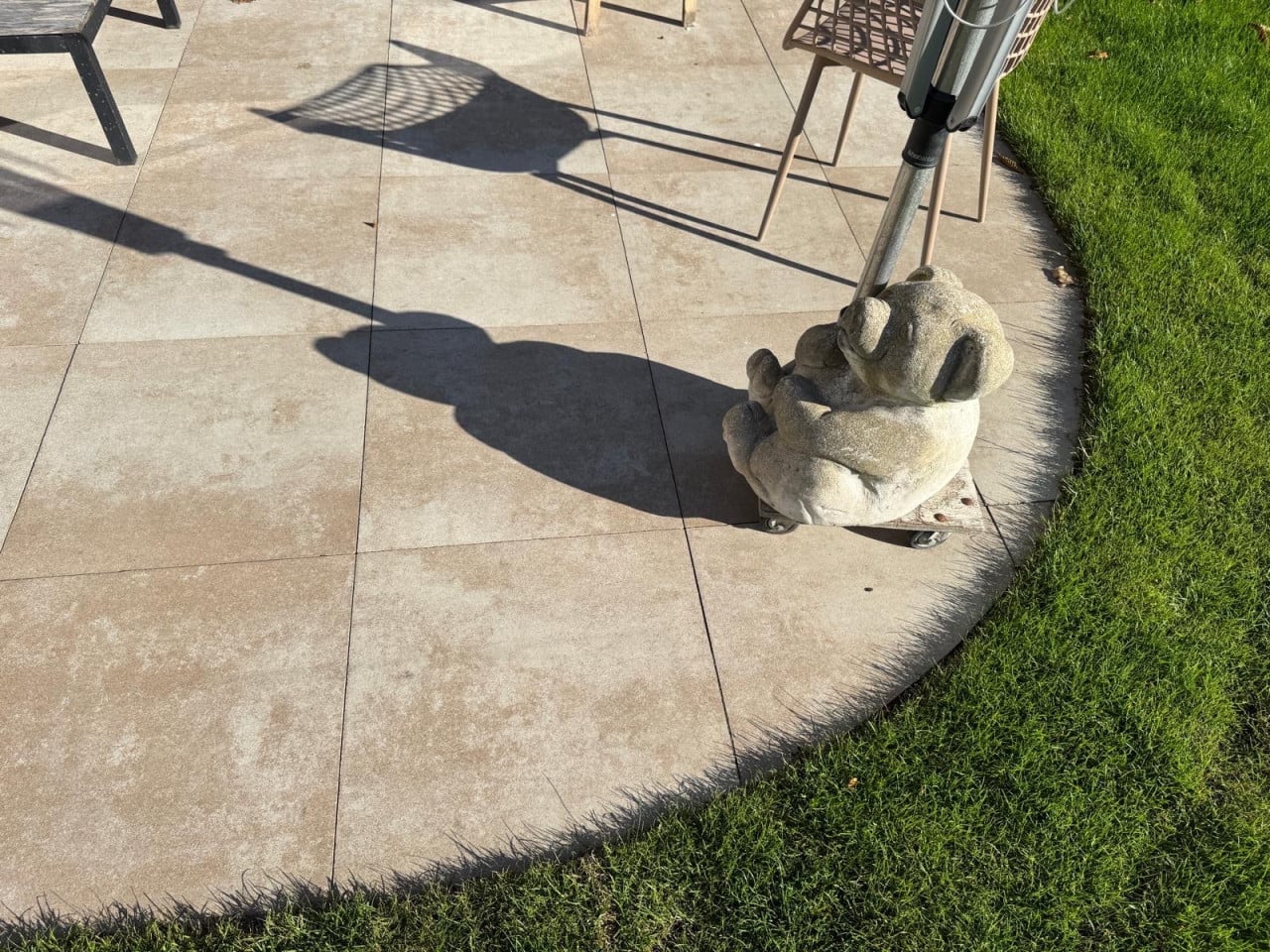 Beige betontegels 60x60
