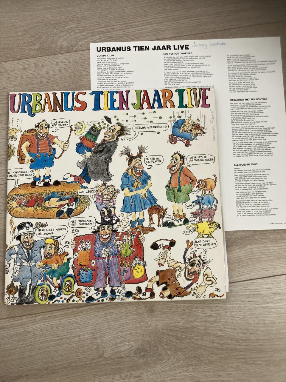 LP vinyl  -  Urbanus 10jaar live (1983)