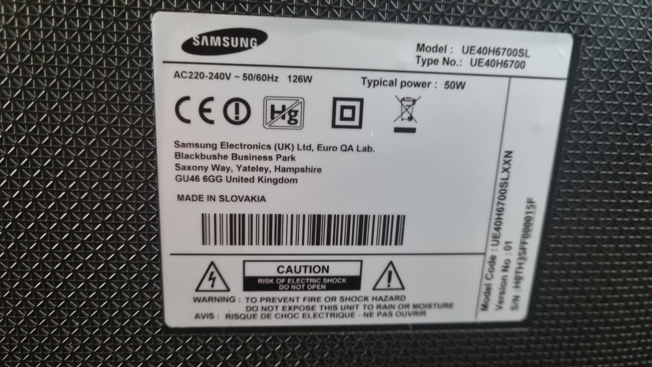 40 inch samsung 3D smart tv