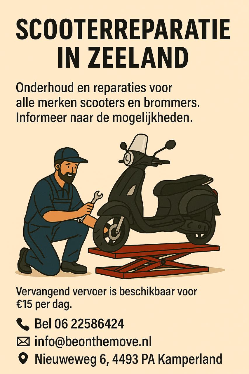 Be on the Move – Scooterreparatie in Zeeland