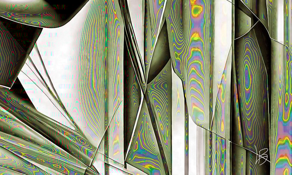 " Glance " Unieke editie 1/1 - Digitaal schilderij / Giclee - Formaat 60x60