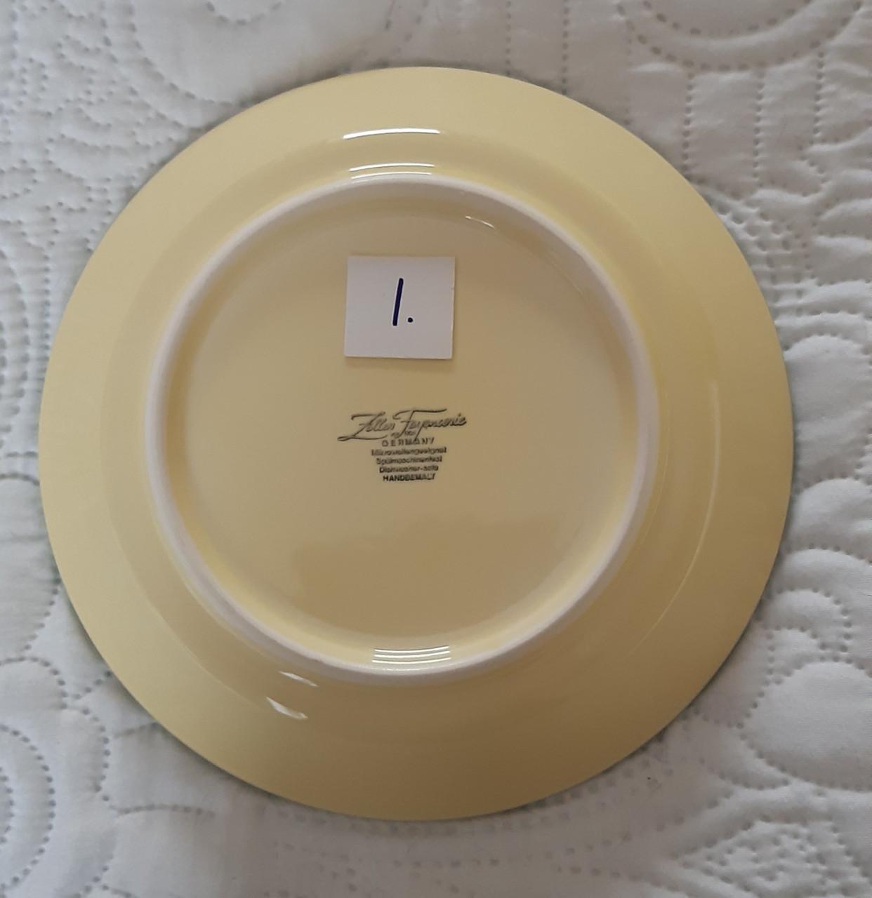 Kip en haan servies: 1 soepkop + 1 schotel