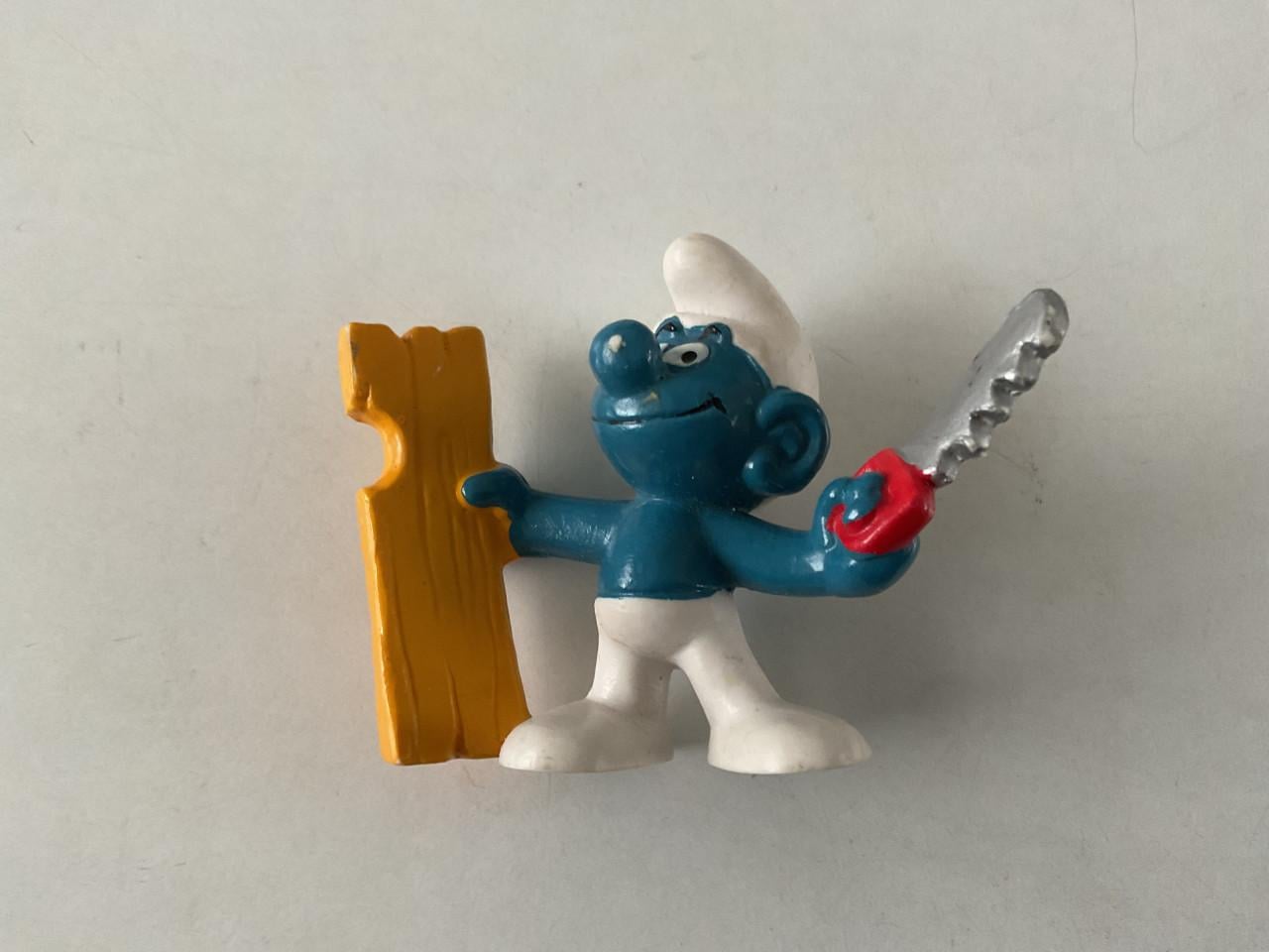 Verschillende Smurfen.    Schleich/Peyo.   Materiaal: rubber. Hoogte: 5 cm.