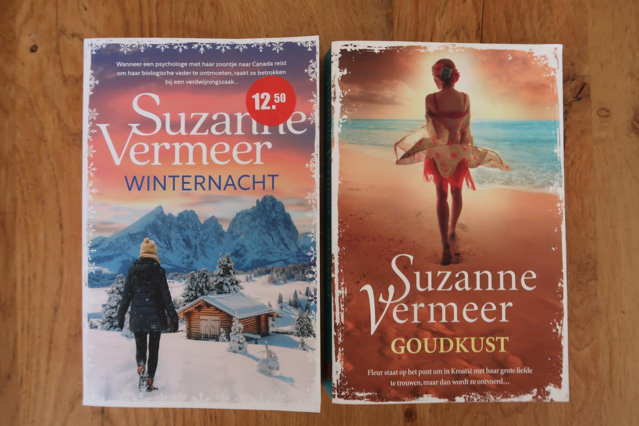 Suzanne Vermeer; "Winternacht" en "Goudkust" €2,50 per stuk