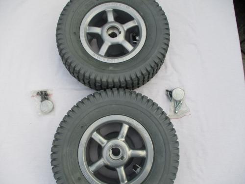 2 nieuwe complete wielen Sterling scootmobiel