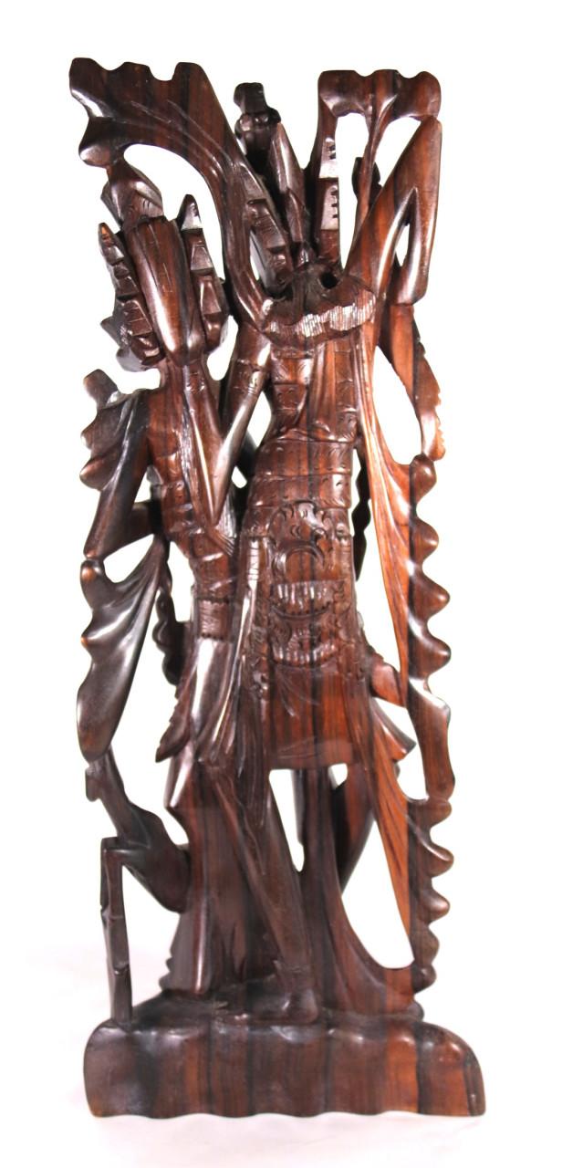 Vintage Handgesneden Beeld van dansend Echtpaar