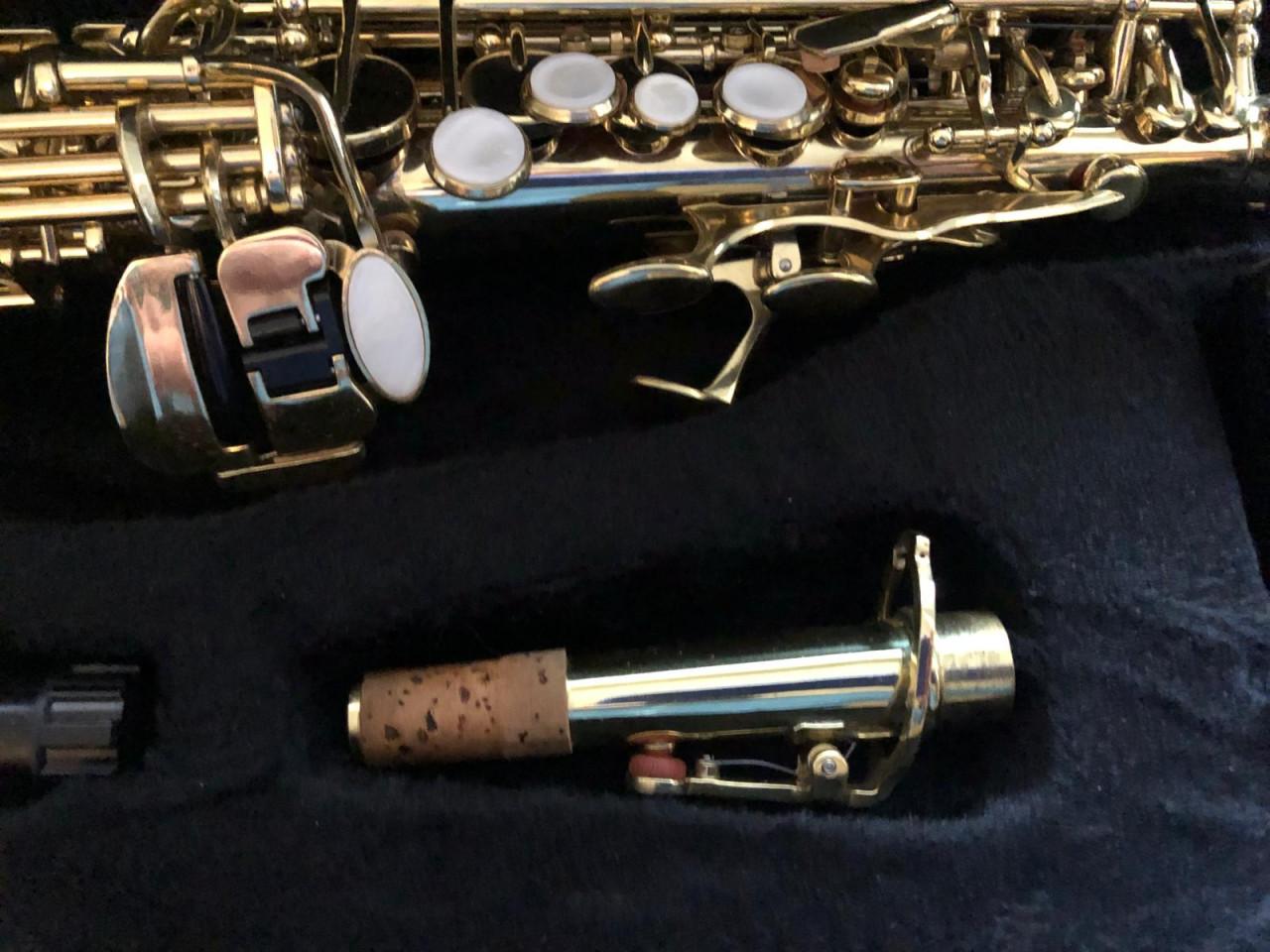 Blase rechte sopraan saxofoon