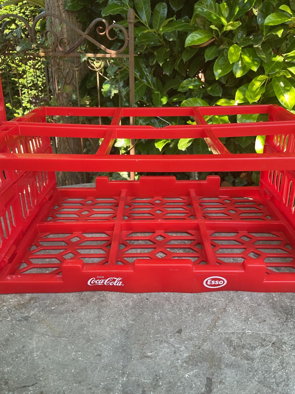 Vintage flessenrek Coca Cola / ESSO
