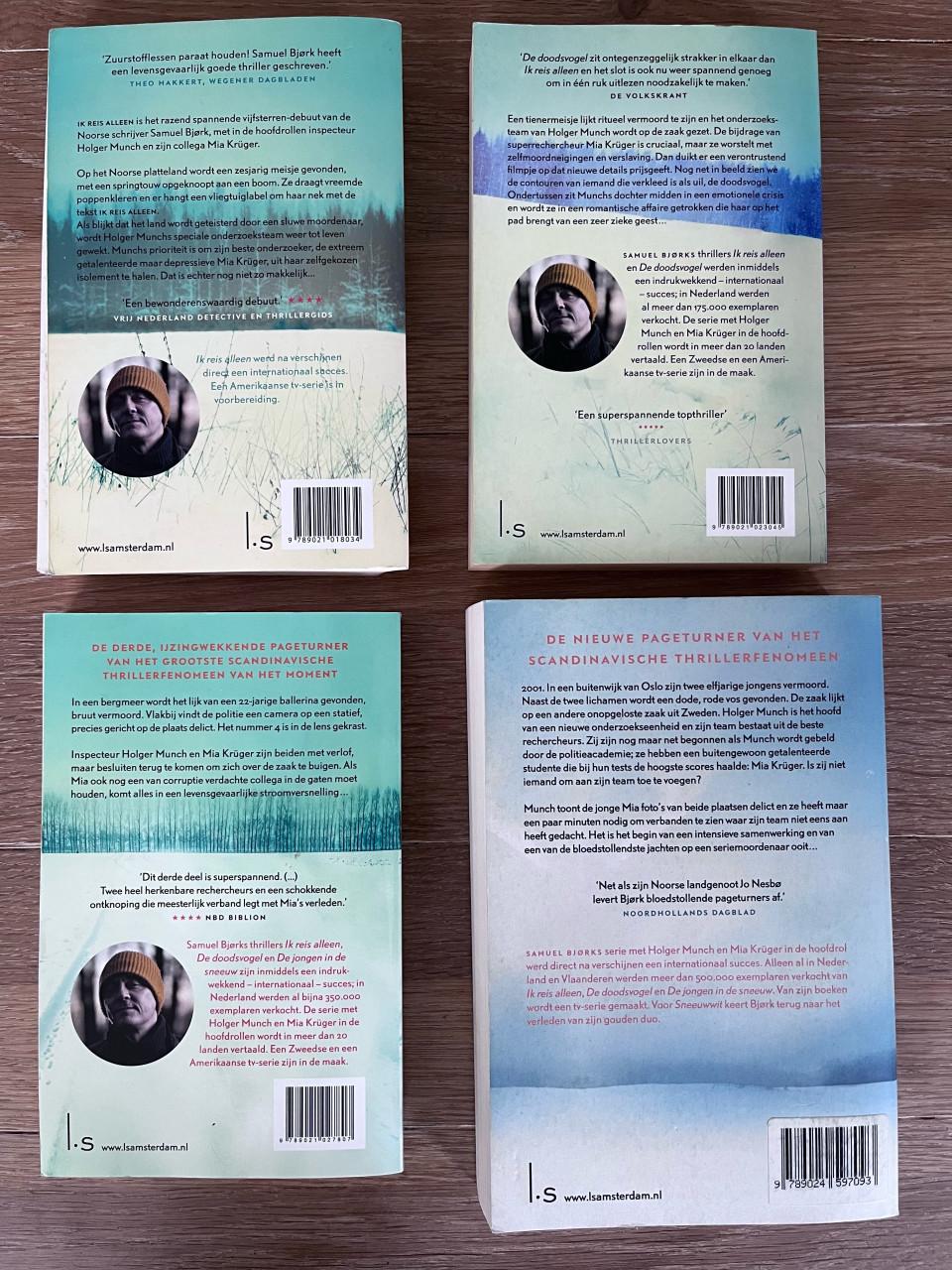 Samuel Bjørk 4 stuks  (Scandinavische thrillers)