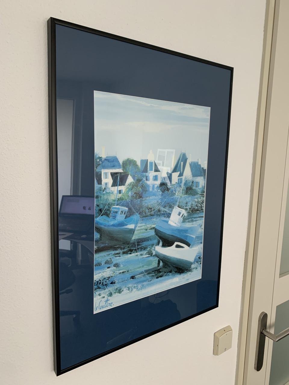 2 mooie Le Coultre schilderijen repro boot