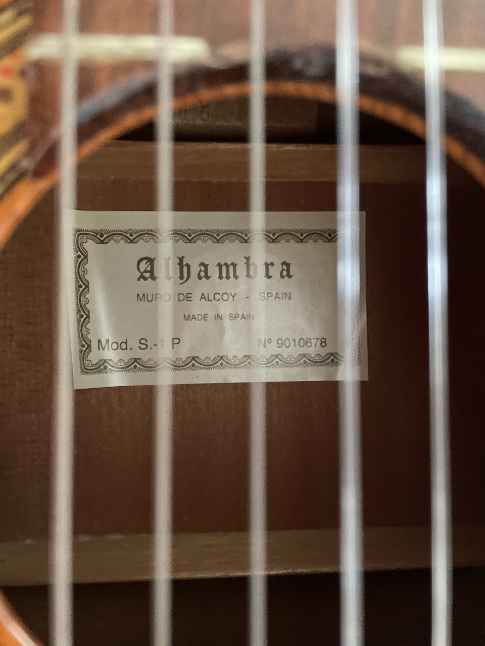 Alhambra gitaar Mod. S. - 1P